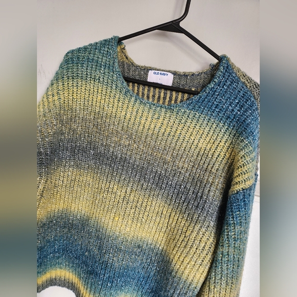 Old navy knit color block sweater Large - Picture 4 of 5
